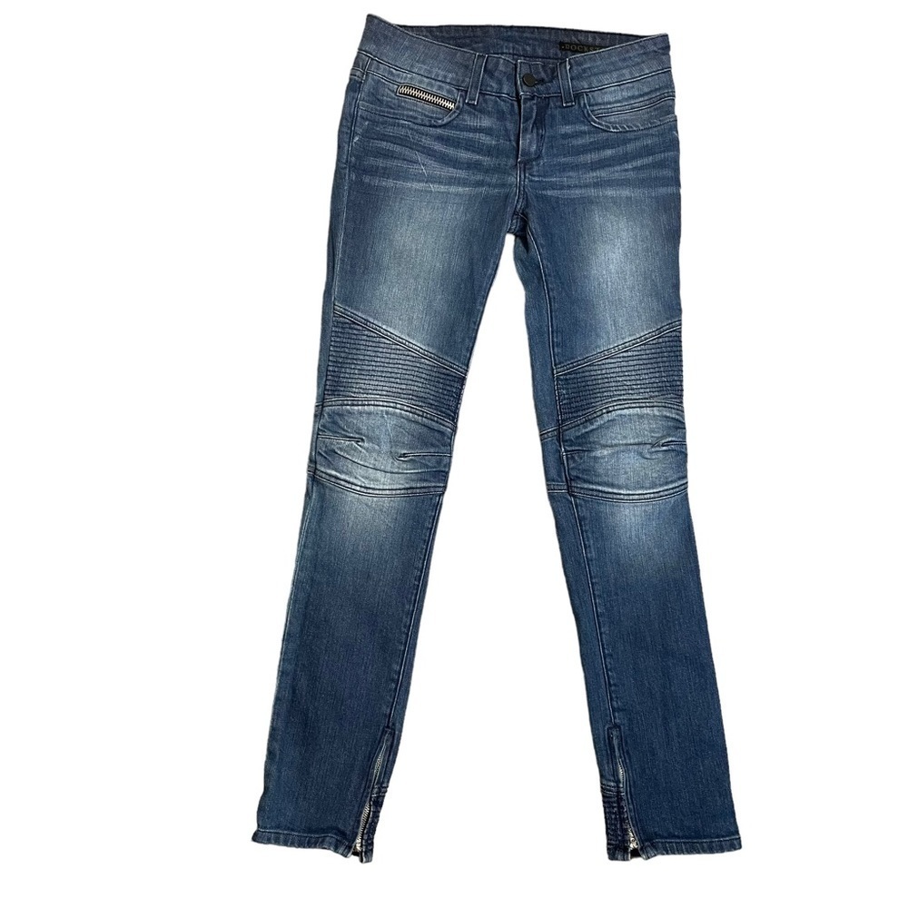 Rockstar Sushi Moto Jeans stretch skinny womens 28 - Picture 3 of 14